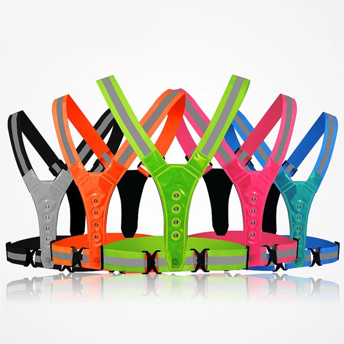 Cycling Gear Women - Adjustable LED Running & Cycling Safety
