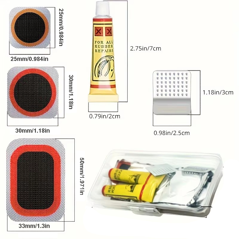 39pcs Bike Tire Repair Kit - B - Bike Tube Repair Kit recension och pris