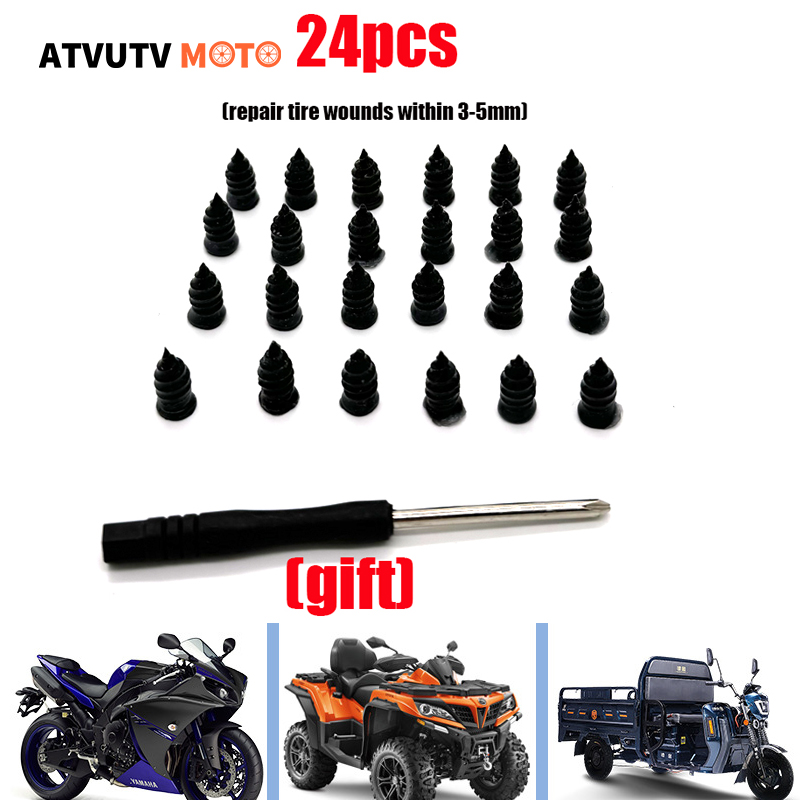 12PCS 24PCS Motorcycle Vacuum  - Bike Tube Repair Kit recension och pris