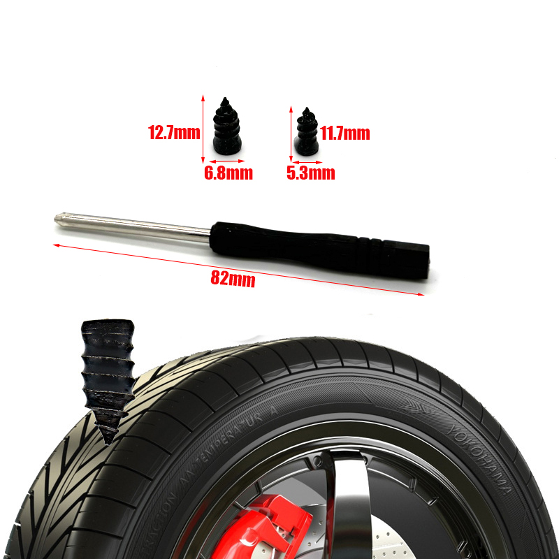 12PCS 24PCS Motorcycle Vacuum  - Bike Tube Repair Kit recension och pris