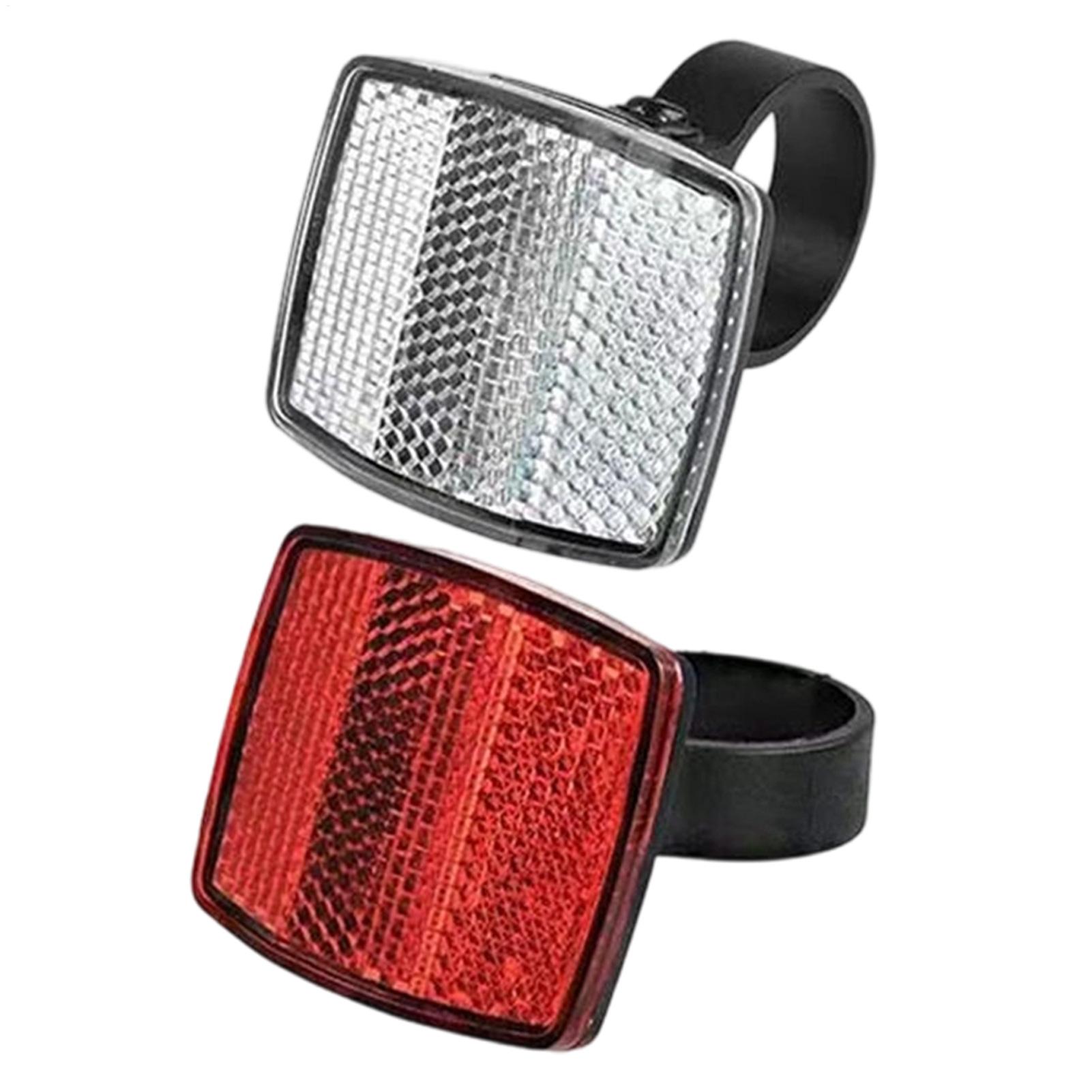 2 Pcs Bike Front Rear Reflecto - Cycling Gear For Commuting recension och pris