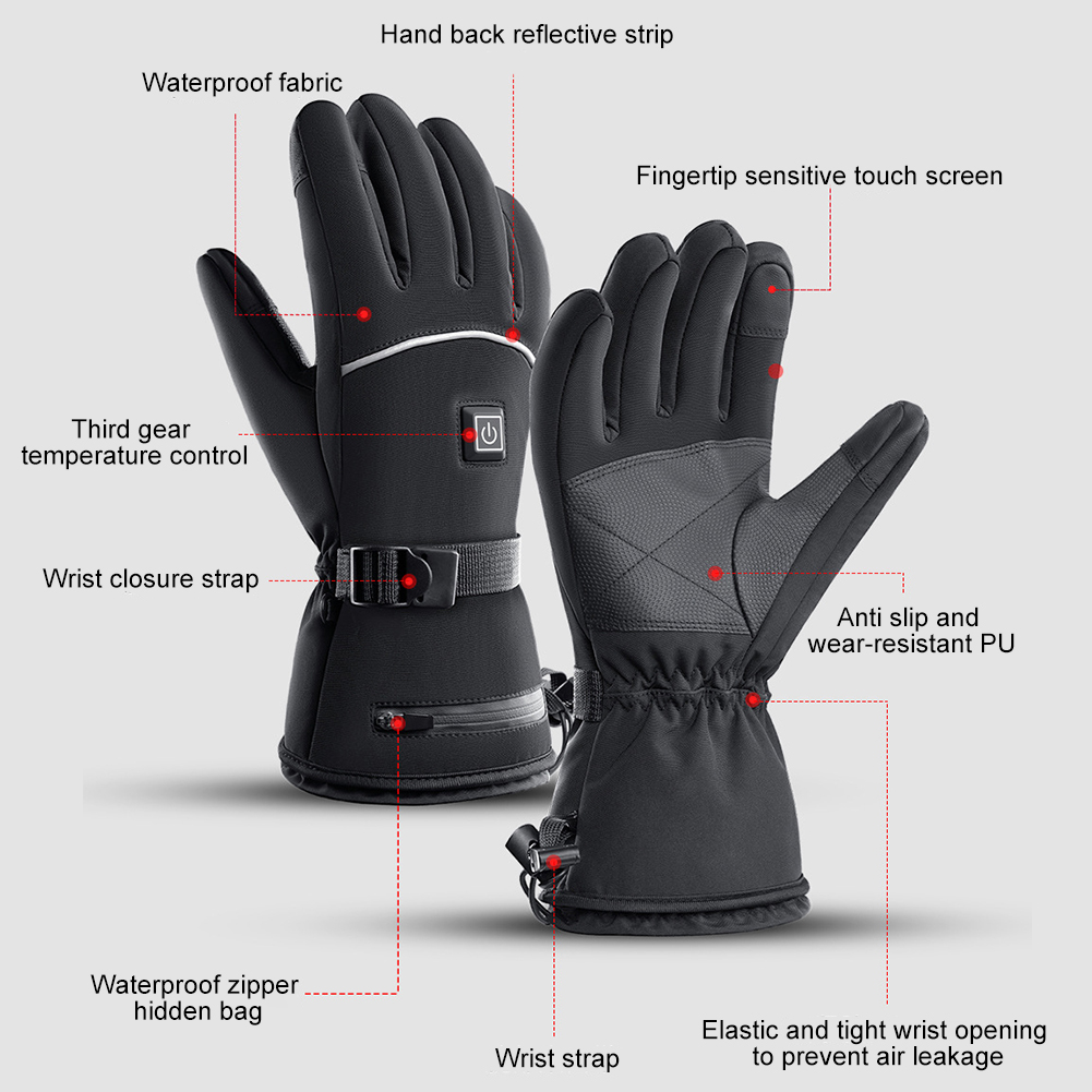Touch Screen Heated Gloves Col - Cycling Gear Temperature recension och pris