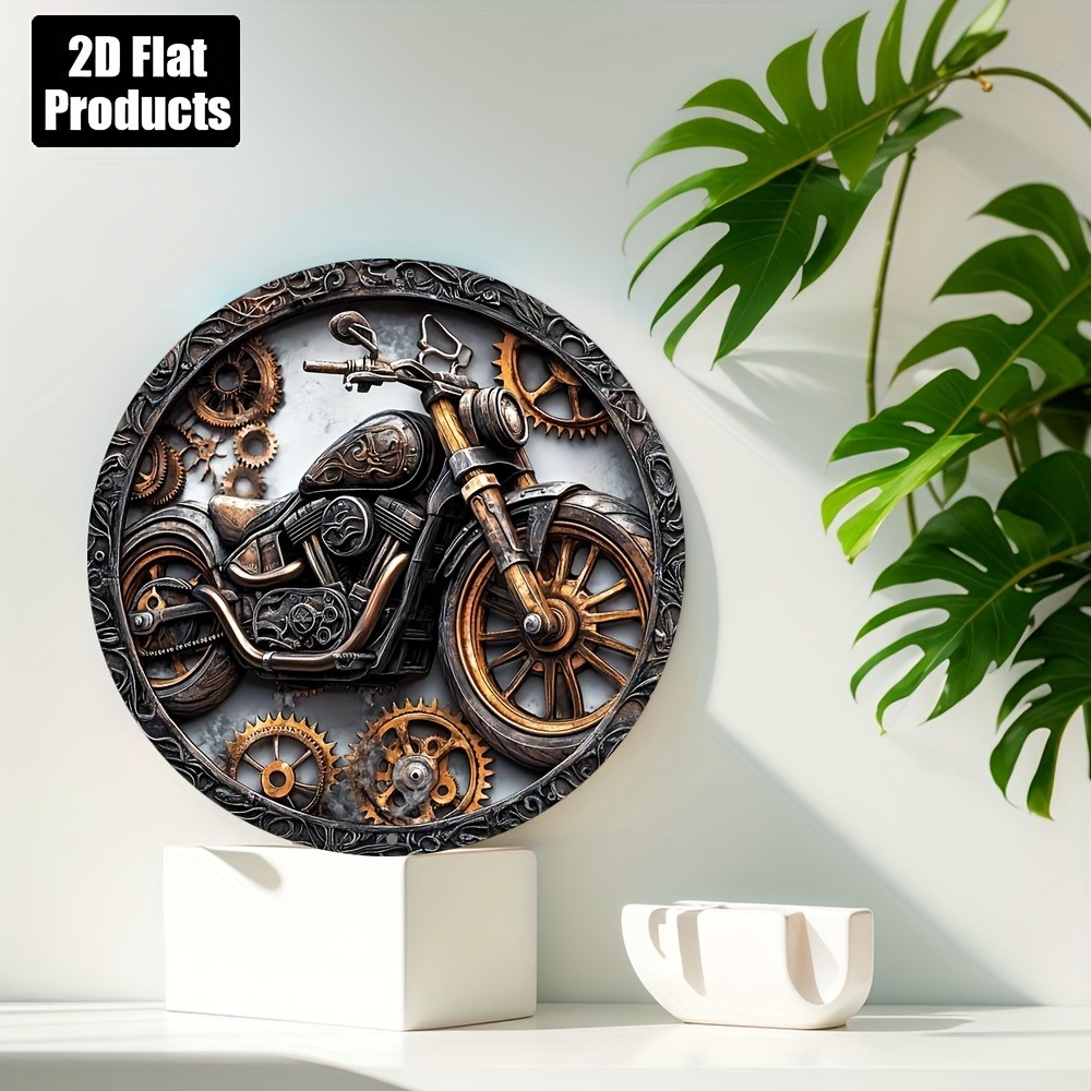 Motor cycle Vintage Metal Sign - Cycling Gear Gifts recension och pris