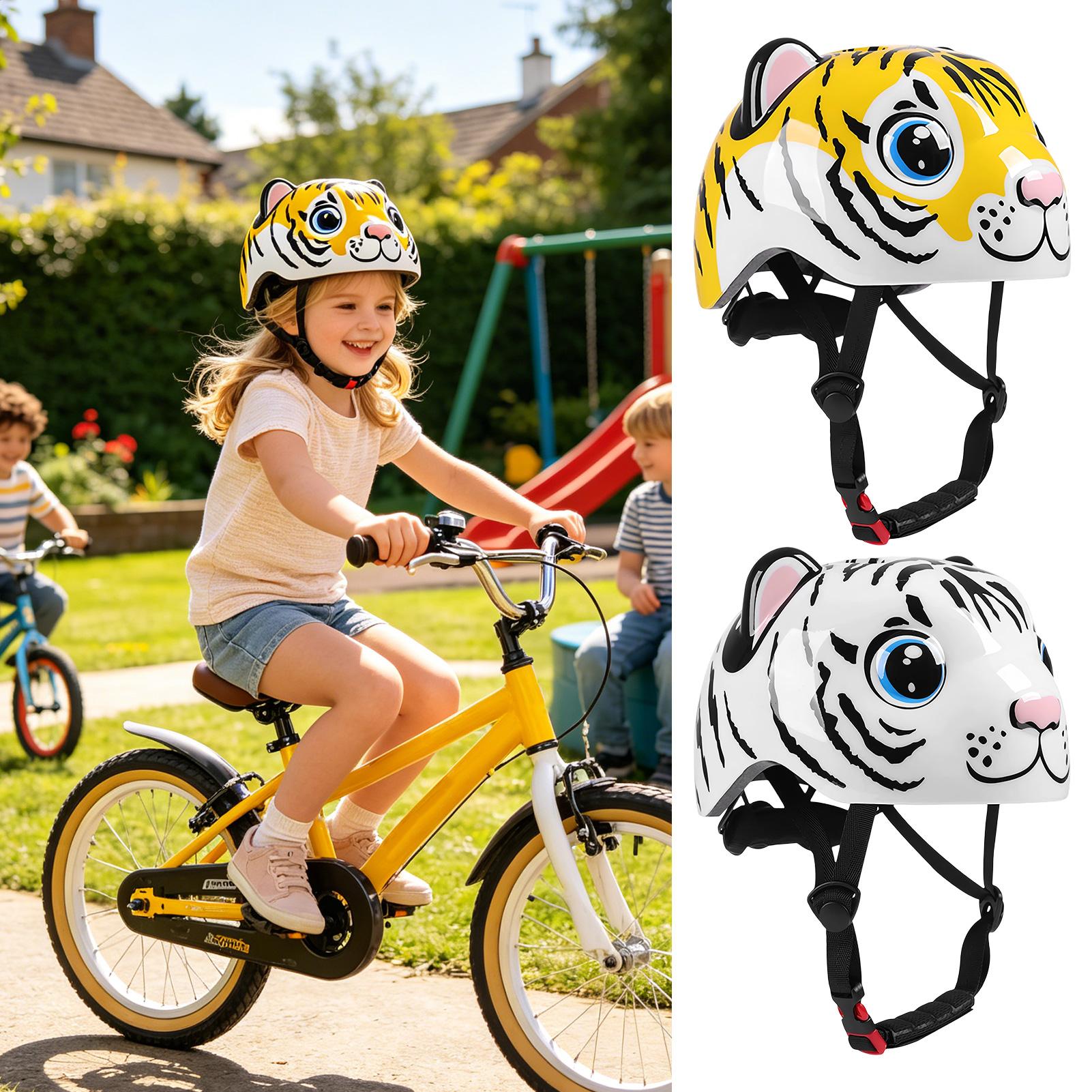 Kids Helmet Tiger Pattern Adju - Cycling Gear For Commuting recension och pris
