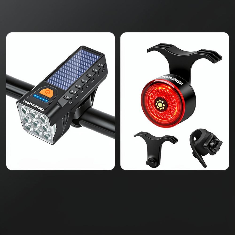 Solar Bicycle Headlight USB Re - Cycling Gear For Commuting recension och pris