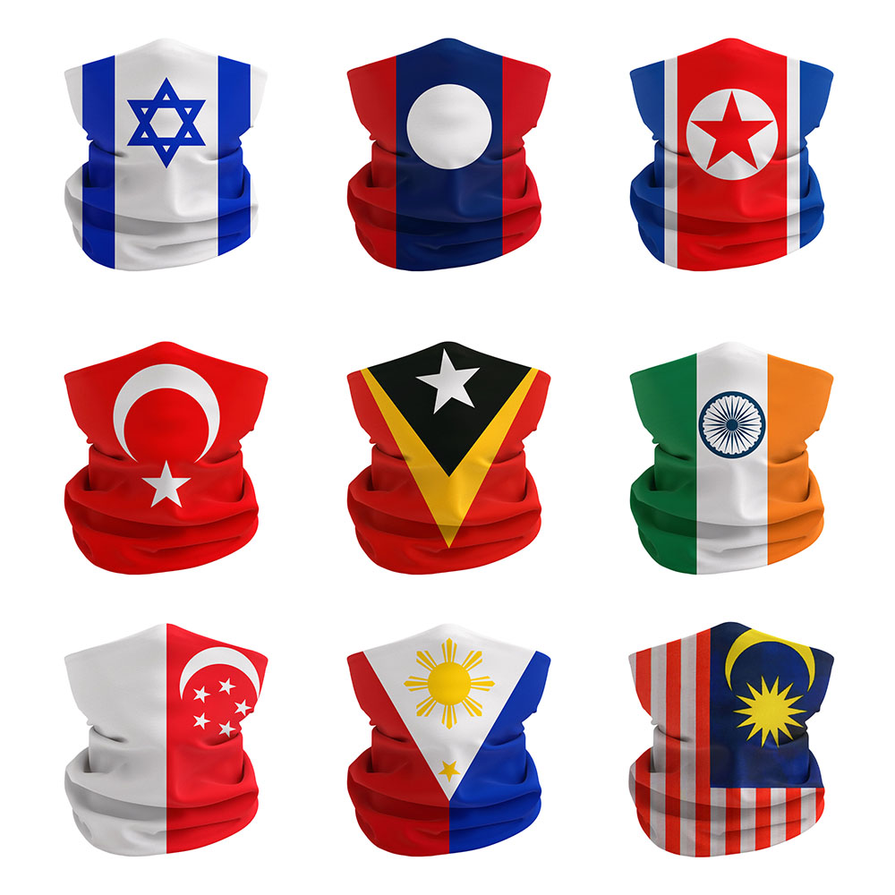 Asian National Flags Printed B - Cycling Gear Singapore recension och pris